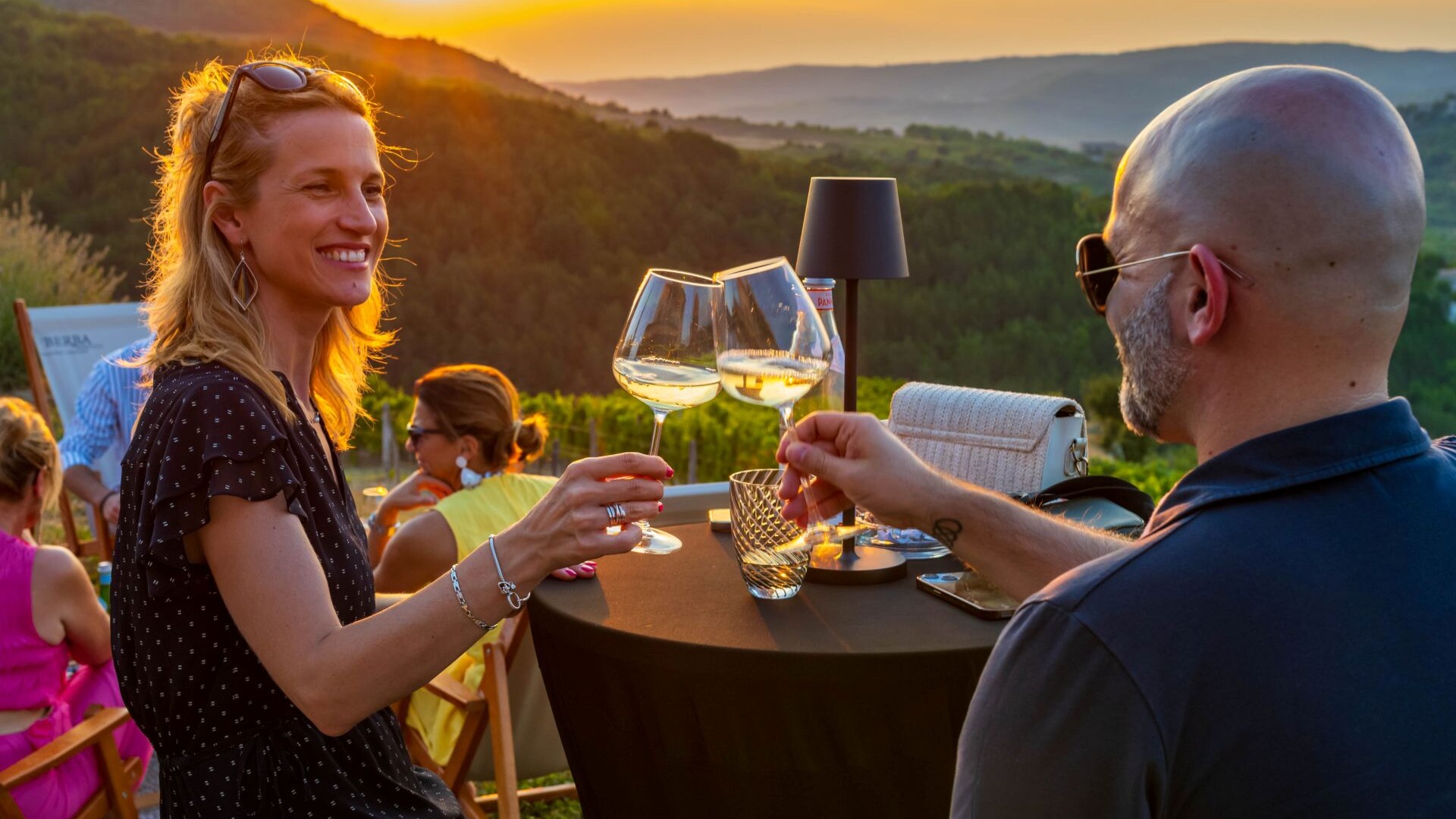 Sunset in Kaldir: Robi Bertoša once again brought wine lovers together for an unforgettable evening